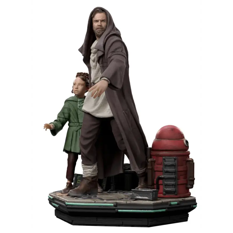 Iron Studios Star Wars Obi-Wan et Jeune Leia Statue Deluxe Art Scale 1/10 Prix Bas