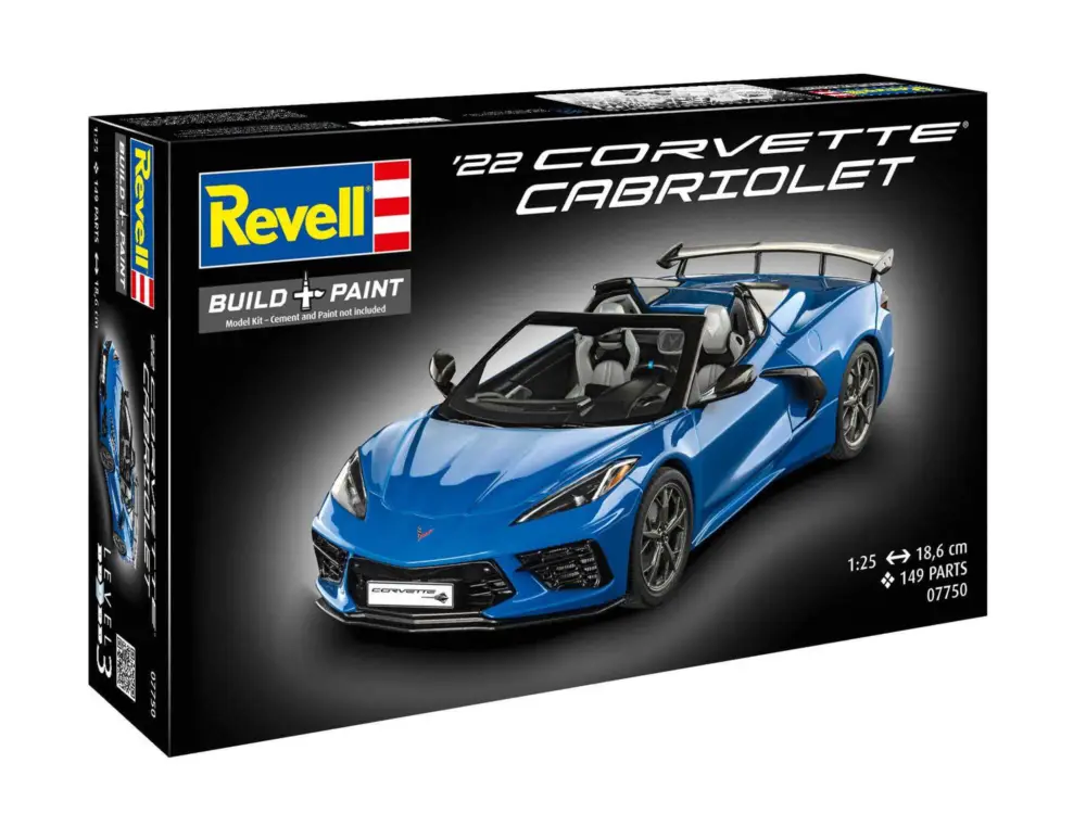 Maquette en plastique voiture 07750 - Corvette C8 Cabriolet (1:25) Petit Prix